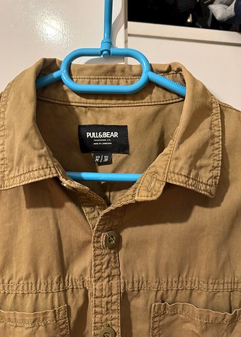 Askeri Renk  Erkek Gömlek Uzun Kollu Rahat Kesim - Görsel 3