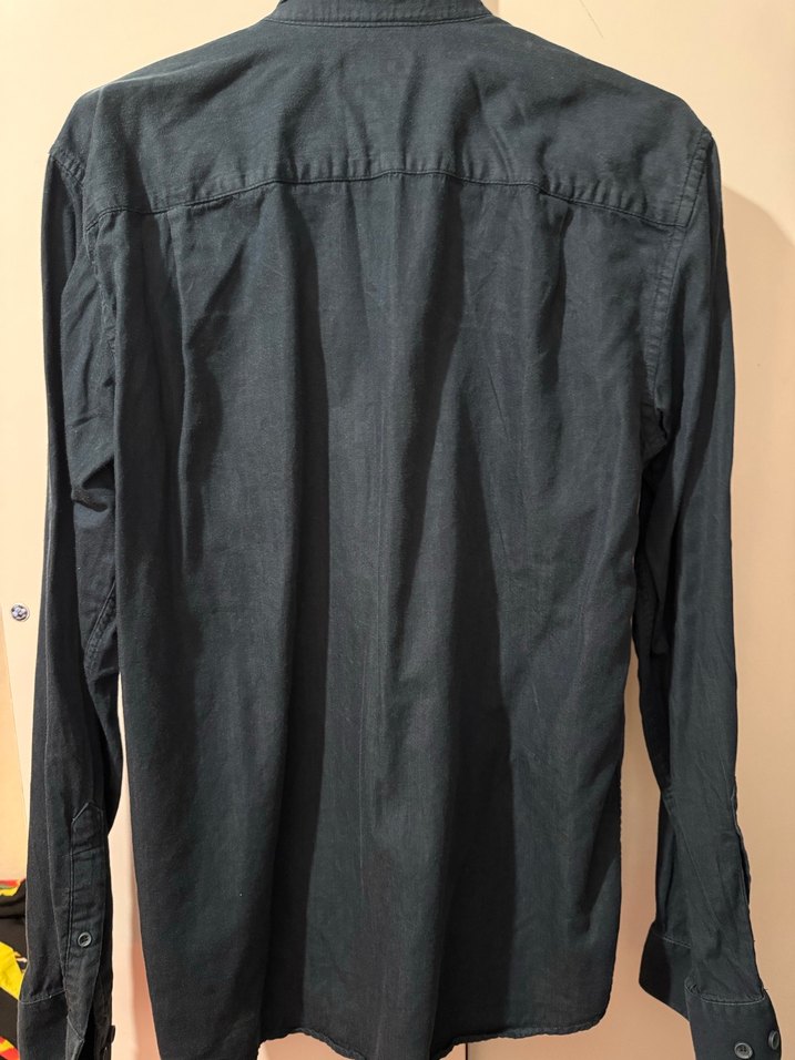 Koyu Yeşil Denim Erkek Gömlek - Görsel 5