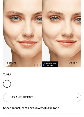 MAC Sheer Translucent Pudra Beyaz - Görsel 7