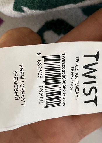 Renkli Yazılı Desenli Kadın Triko Sweatshirt - Görsel 8