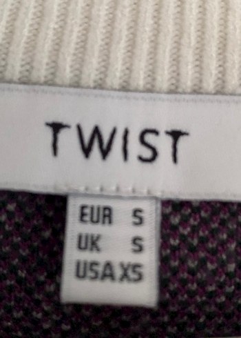 Renkli Yazılı Desenli Kadın Triko Sweatshirt - Görsel 3