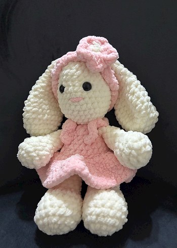 Pembe Pastel Peluş Tavşan Oyuncak