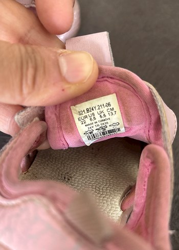 Vicco Kız Çocuk Pembe Cırtlı Kauçuk Ayakkabı