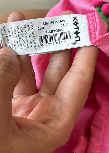24-36 Ay Beden Renkli Bohem Kız Elbisesi Fırfırlı