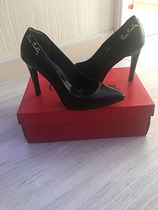 38 Beden Pierre cardin stiletto ayakkabı-38 numara- siyah