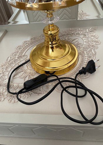 Altın Renkli Şeffaf Abajur bir adet fiyatıdır elimde 2 adet mvct - Görsel 3