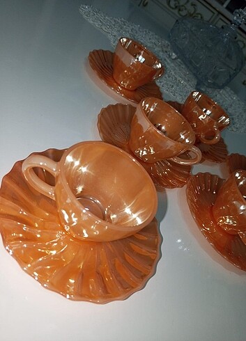 Antika 12 parca tam takım fincan takımı - Görsel 2