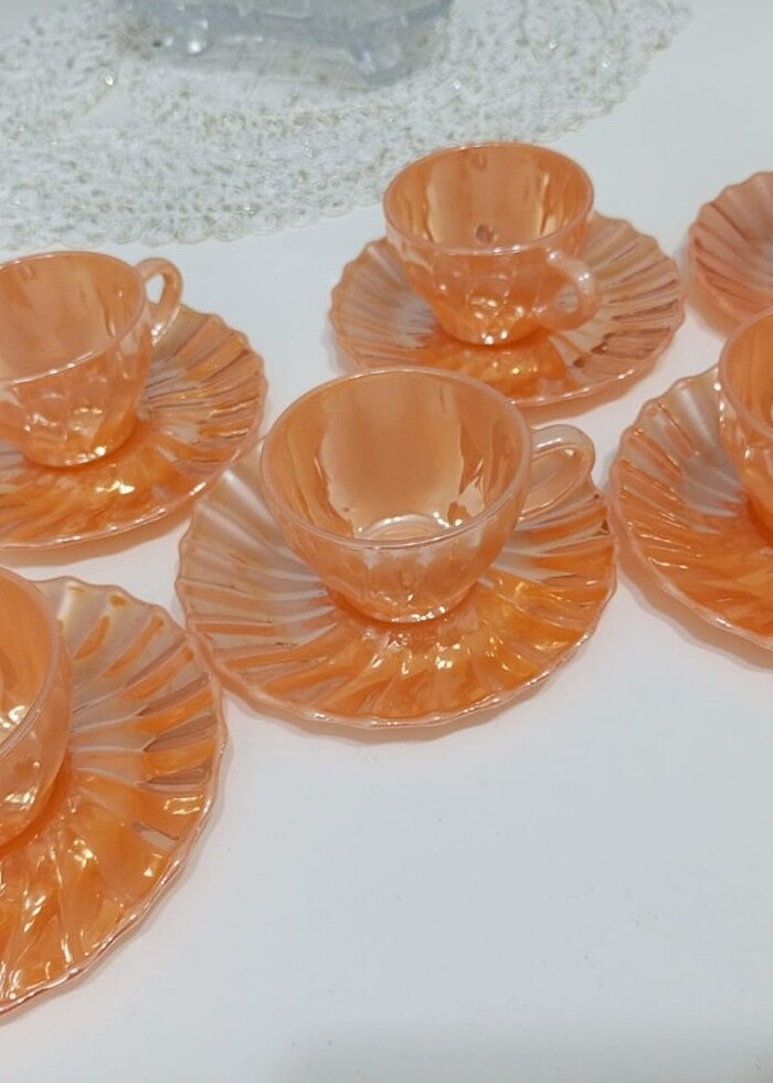 Antika 12 parca tam takım fincan takımı - Görsel 3