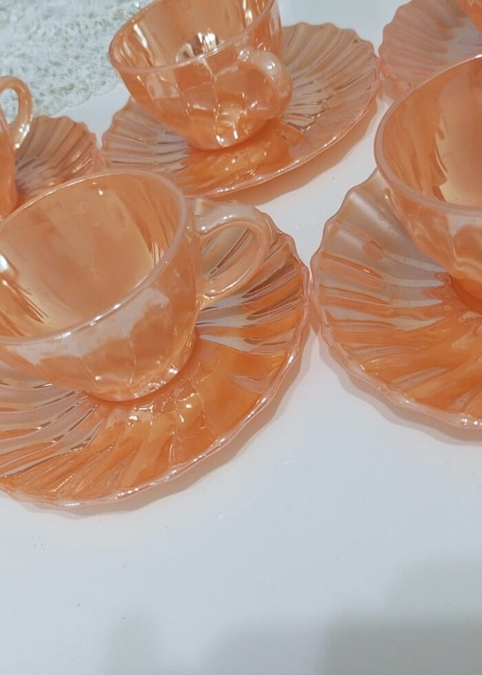 Antika 12 parca tam takım fincan takımı - Görsel 4