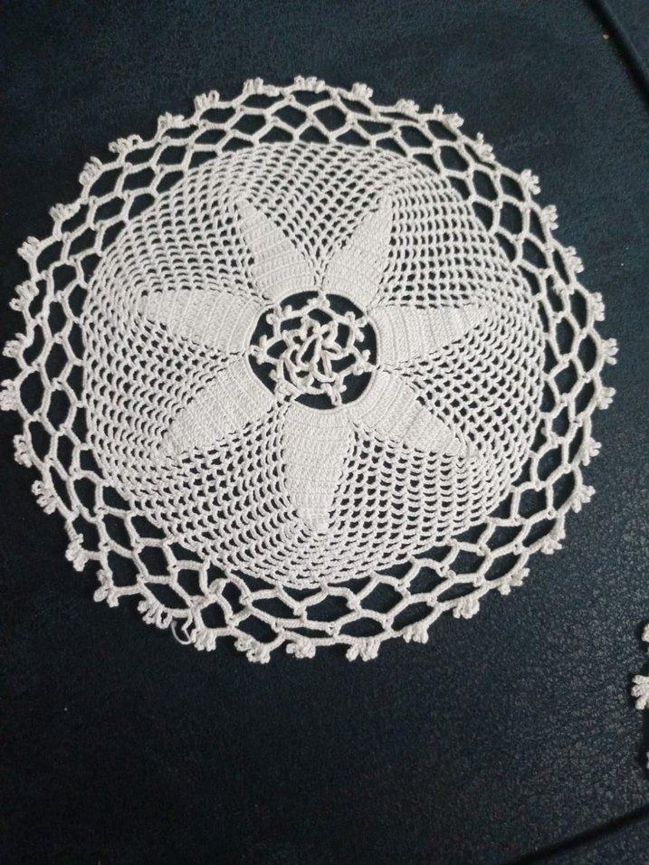 Bohem İşlemeli Beyaz  Dekoratif Örtü - Görsel 3