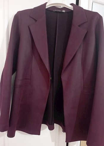 Bordo Kadın  Blazer Ceket - Görsel 2
