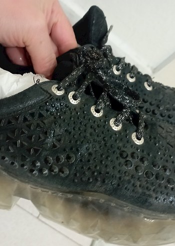 Yüksek Topuklu parlak taşlı Spor Ayakkabı - Görsel 4