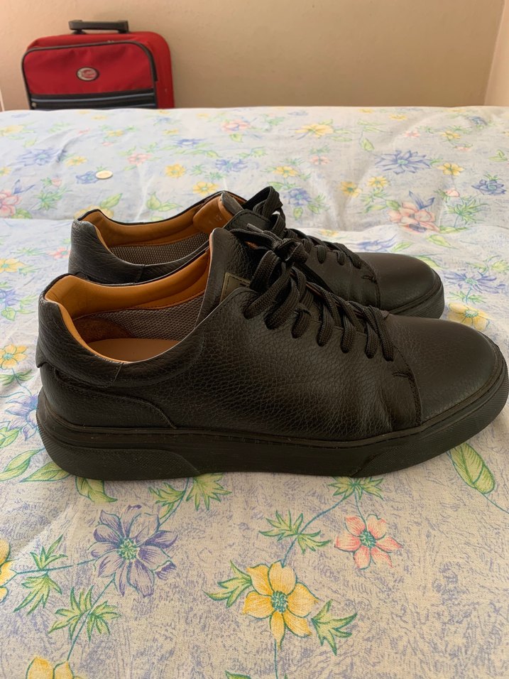 Lufian Siyah Deri Bağcıklı Erkek Günlük Ayakkabı - Görsel 2