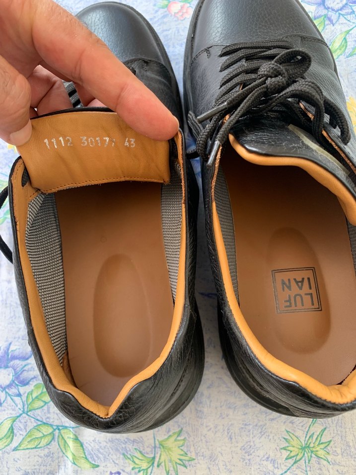 Lufian Siyah Deri Bağcıklı Erkek Günlük Ayakkabı - Görsel 4