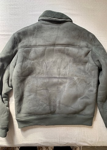 Zara Süet içi yünlü mont - Görsel 5