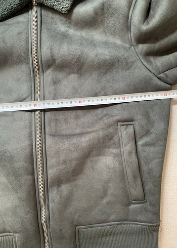 Zara Süet içi yünlü mont - Görsel 2