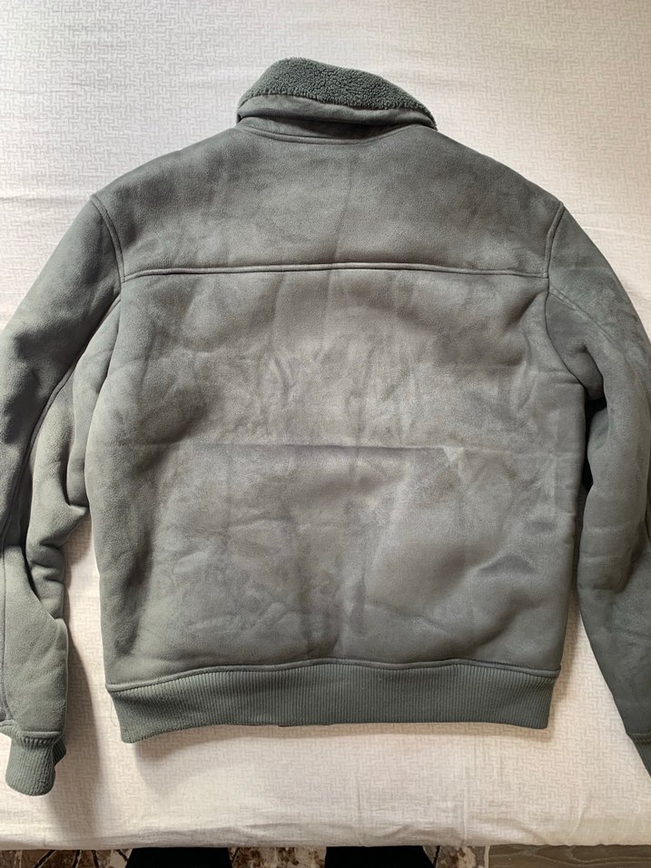 Zara Süet içi yünlü mont - Görsel 5