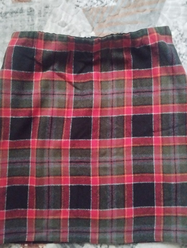 Düğmeli Koyu Renkli Kadın Mini Etek - Görsel 2