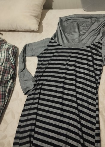 Gri Uzun Kollu Tunik - Görsel 4