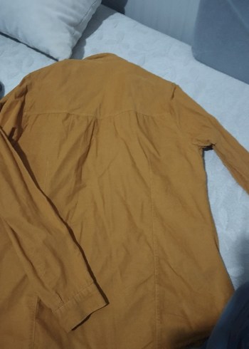 Düğmeli Kadın Süet Gömlek - Görsel 2