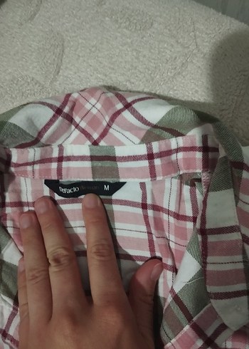 Kadın Çok Renkli Pamuklu Düğmeli Gömlek - Görsel 3