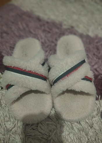 açık Pembe Cırt Cırtlı Kadın Ev Terliği - Görsel 2