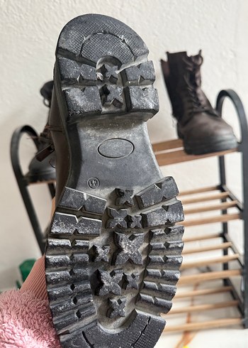 Kahverengi Kamuflaj Desenli Deri Erkek Bot - Görsel 5