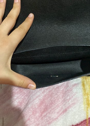 Kemer Detaylı Siyah Yılan Derisi Desenli Deri Çanta - Görsel 2