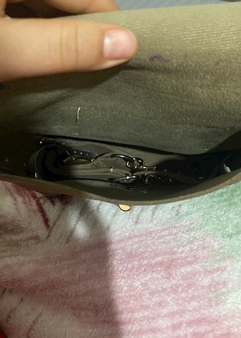 Bohem Tarzda Kahverengi Süet Kadın Çanta - Görsel 2