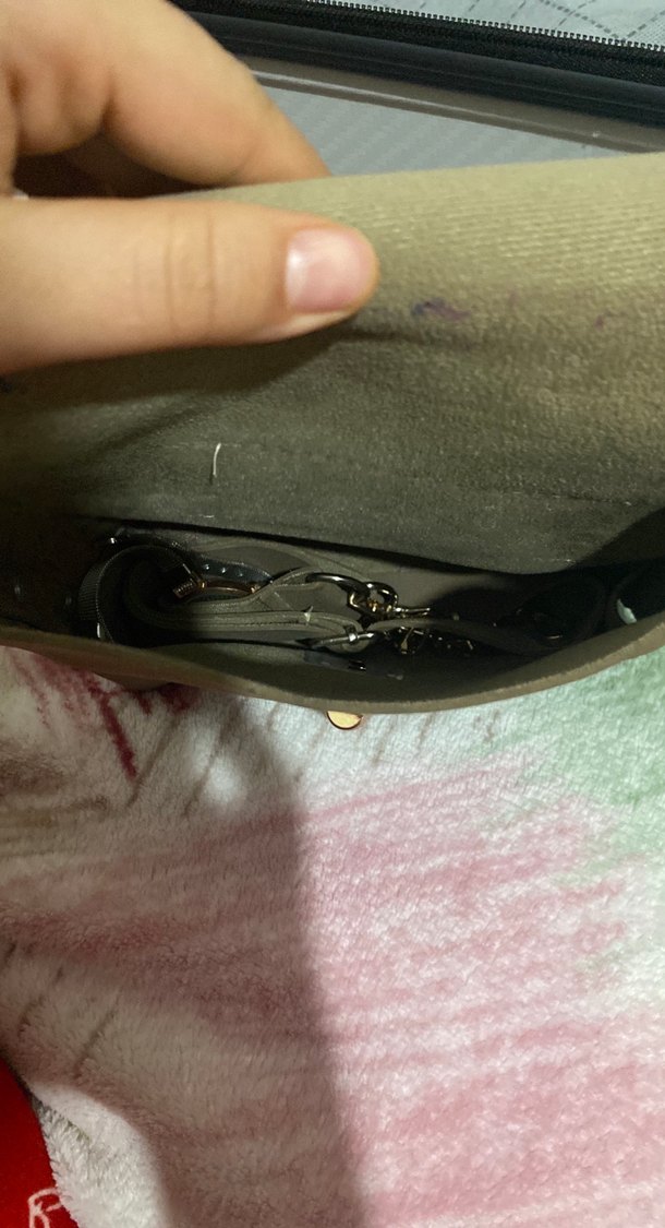 Bohem Tarzda Kahverengi Süet Kadın Çanta - Görsel 2