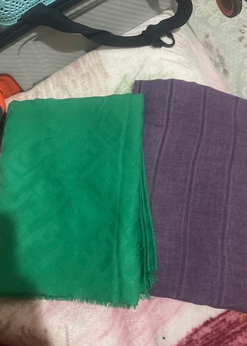 Kadın Yeşil Bohem Tarz Şal - Görsel 2