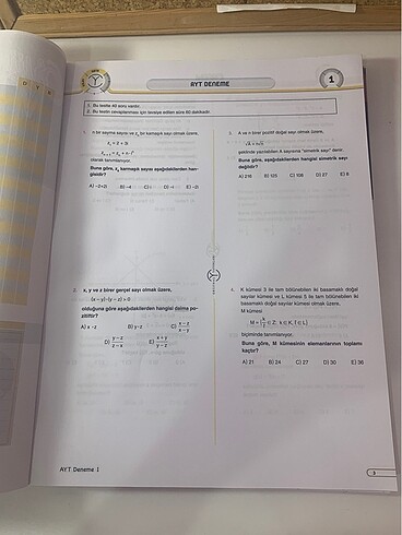  Beden Orijinal Ayt Matematik Denemesi