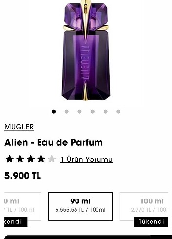  Beden Alien parfüm 
