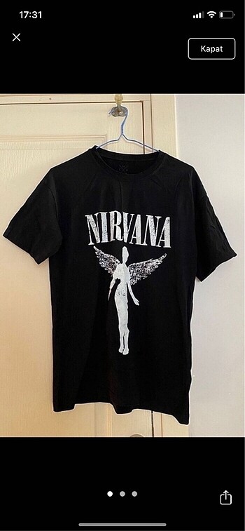 Nirvana baskılı tişört