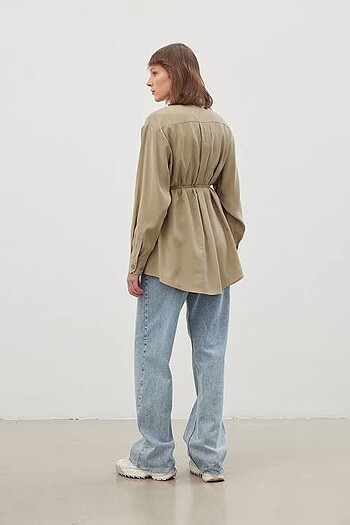 s Beden camel Renk Be blue gömlek Fahhar kimono