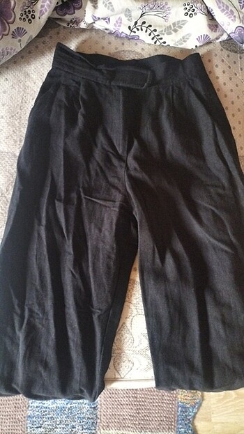 Keten bol paça pantolon