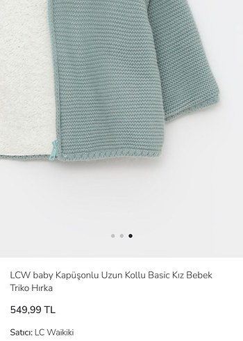 Kapüşonlu  Çocuk Gri Örgü Hırka - Görsel 6