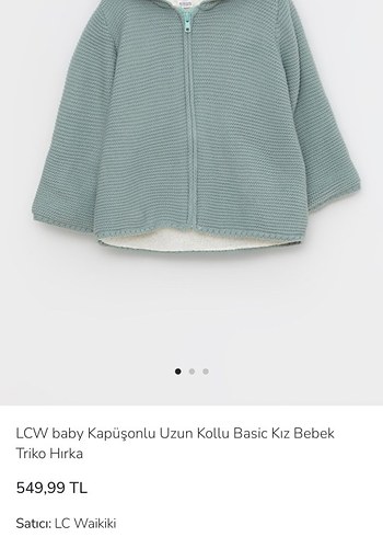 Kapüşonlu  Çocuk Gri Örgü Hırka - Görsel 5