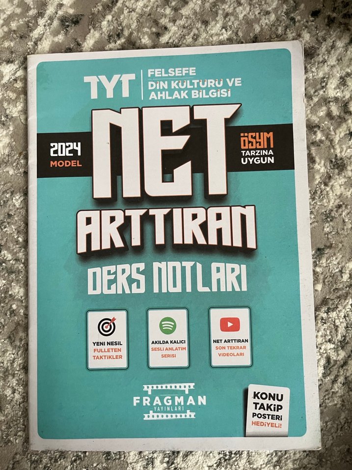 TYT Bütün Dersler Net Arttıran Ders Notları 2024 - Görsel 2