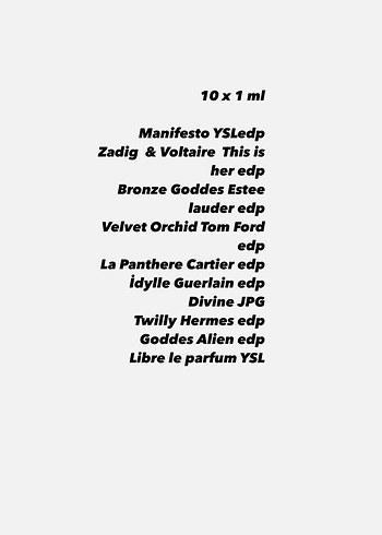10 x 1 ml Parfüm Deneme Seti özel ilan