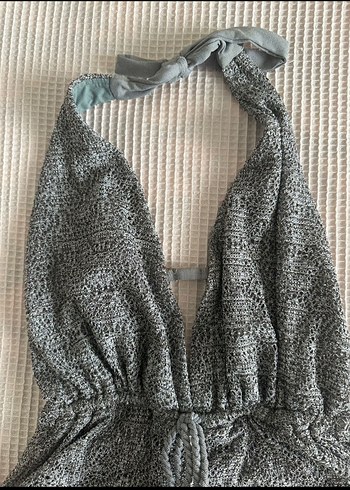 Gri Yılan Desenli Kadın Mayo - Görsel 2