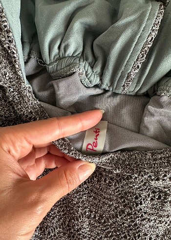 Gri Yılan Desenli Kadın Mayo - Görsel 5