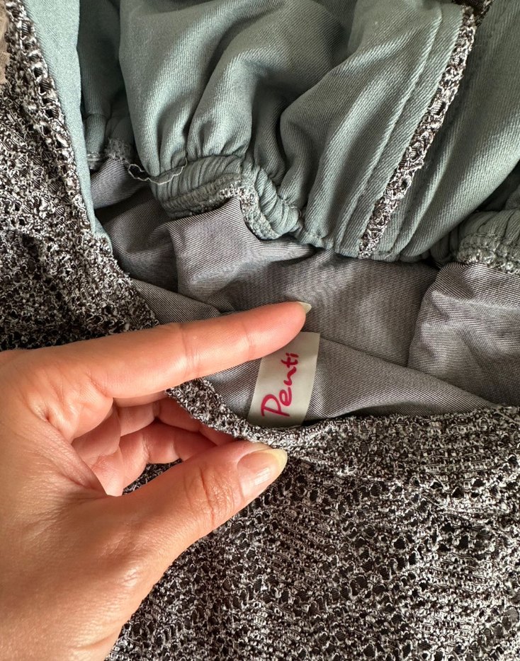 Gri Yılan Desenli Kadın Mayo - Görsel 5