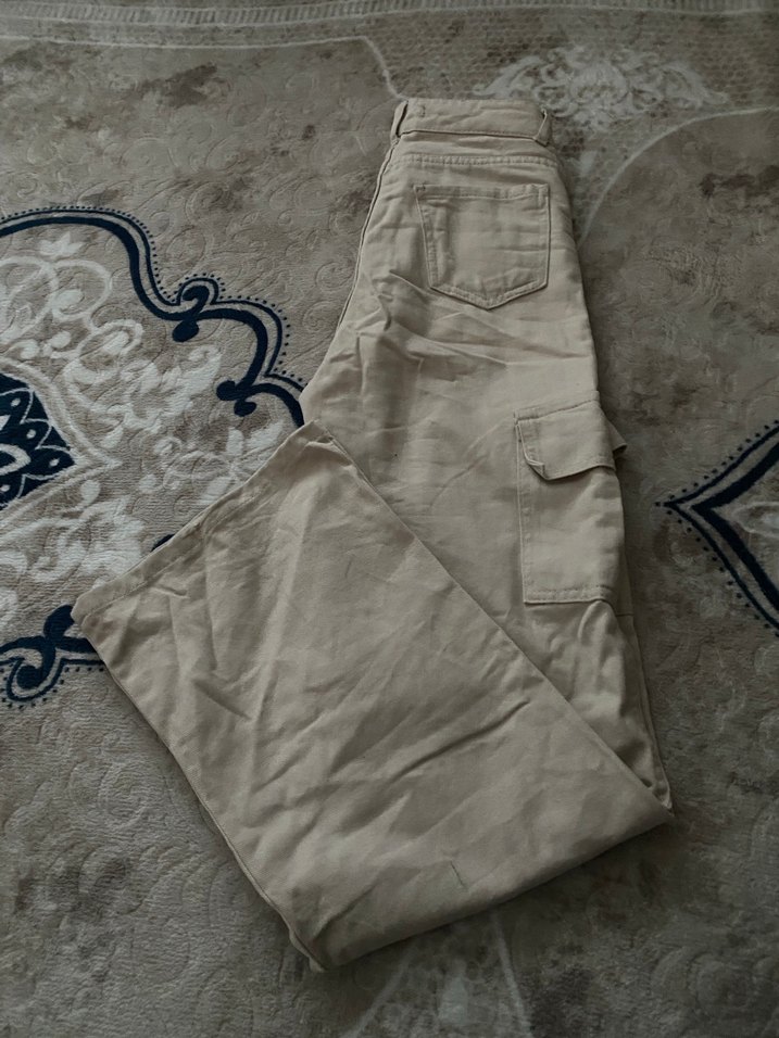 bej bol paça pantolon - Görsel 2