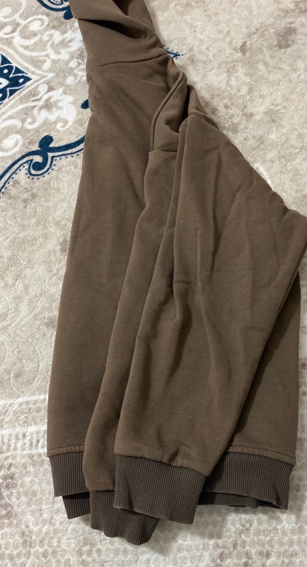 Kapüşonlu Kahverengi Kadın Sweatshirt - Görsel 2