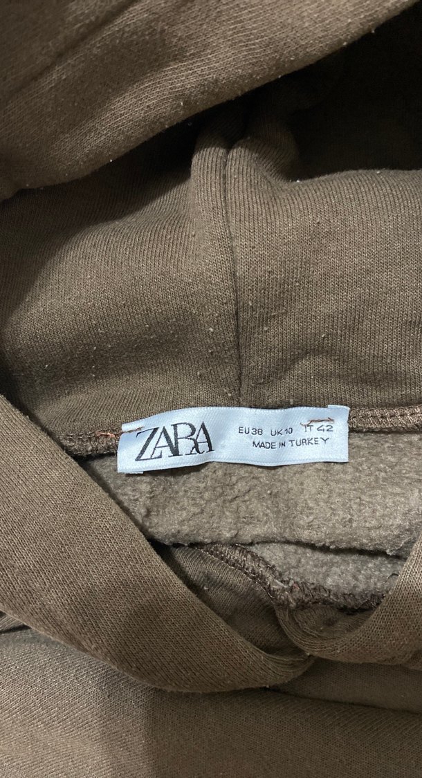 Kapüşonlu Kahverengi Kadın Sweatshirt - Görsel 3