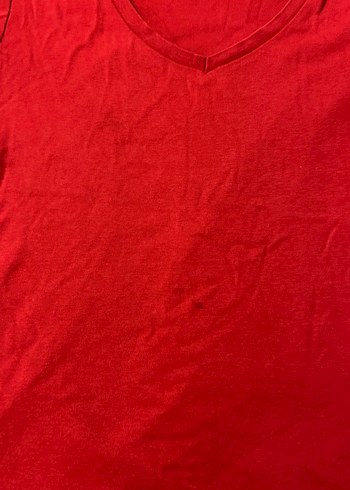 Koton Kadın Kırmızı Tişört XL - Görsel 3