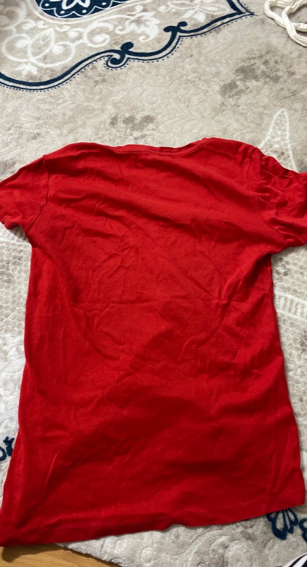 Koton Kadın Kırmızı Tişört XL - Görsel 5