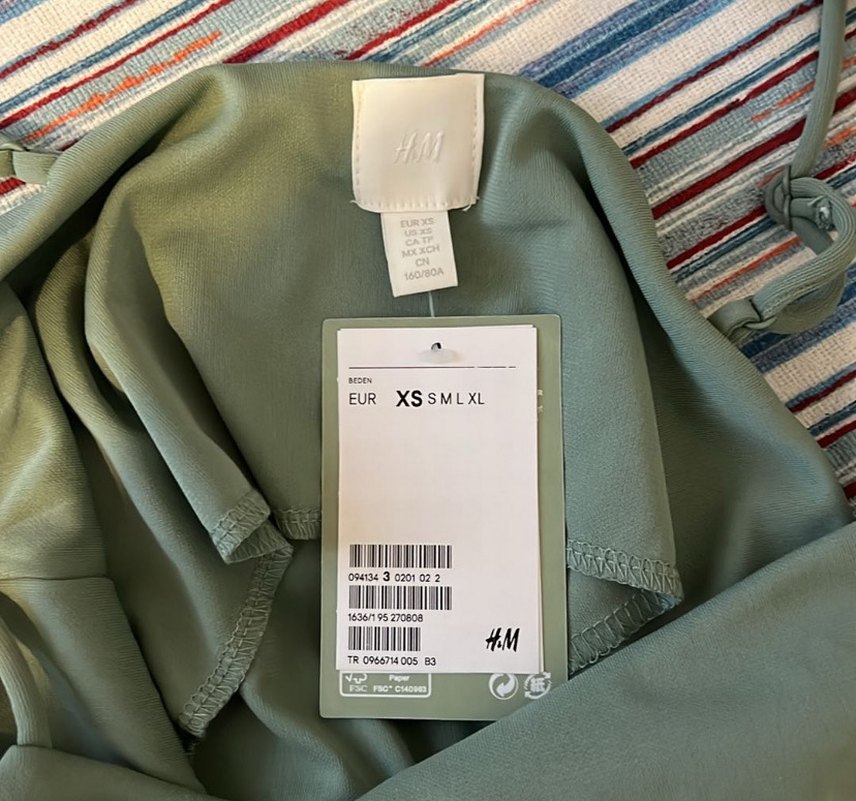 hm askılı yırtmaçlı elbise - Görsel 4