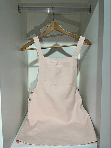 Zara Kids Pembe Tulum Salopet Önlük